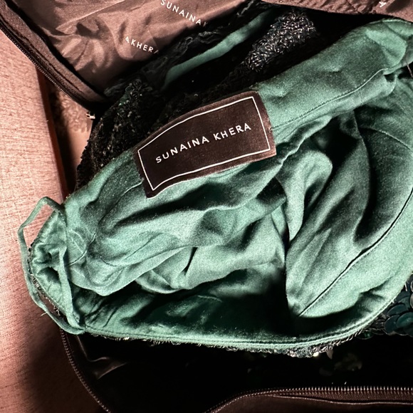 Sunaina Khera Emerald Green Lehenga Size Small - Picture 12 of 13